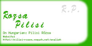 rozsa pilisi business card