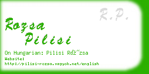 rozsa pilisi business card